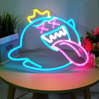 Crazy Geist (40x38cm) USB - loveledlights - - blau,ghost,zunge
