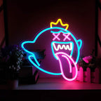 Crazy Geist (40x38cm) USB - loveledlights - - blau,ghost,zunge