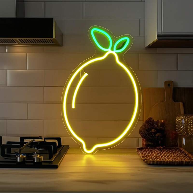 Zitrone (40x31cm) USB - loveledlights - - frucht,lemon,limone