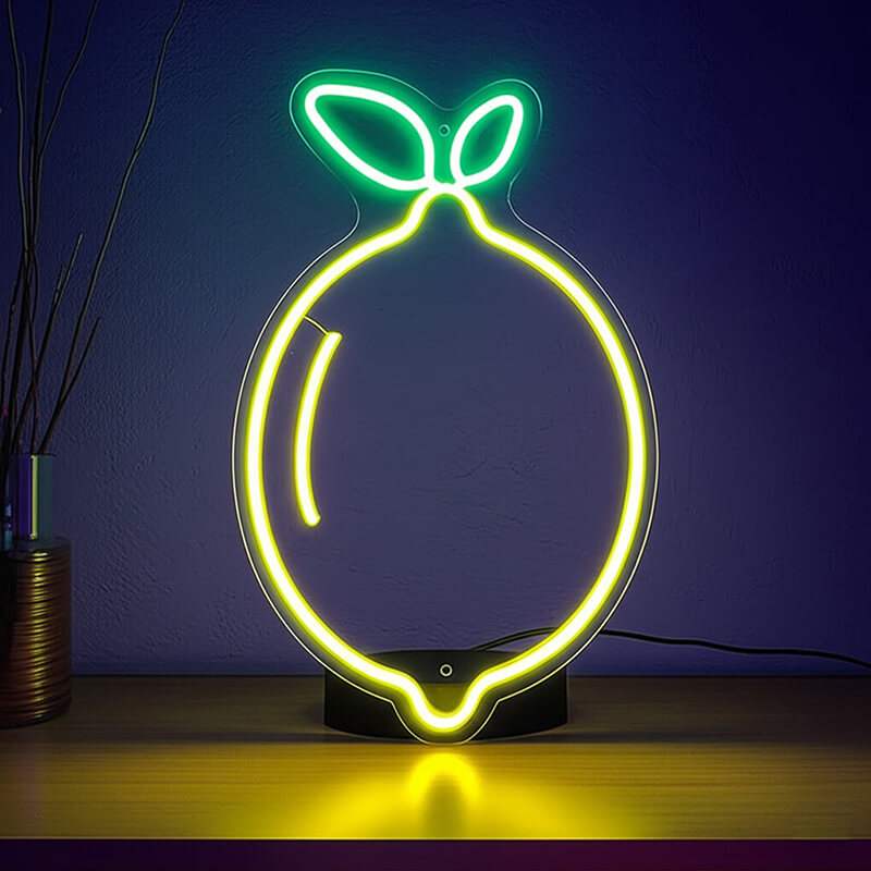 Zitrone (40x31cm) USB - loveledlights - - frucht,lemon,limone