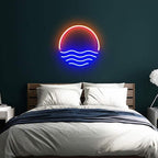 Lichtmeer (XL 60x60cm) USB - loveledlights - - meer,ozean,sonne,sonnenaufgang,sonnenuntergang,wasser