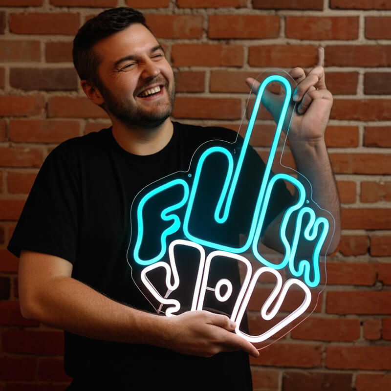 "F**K YOU" Mittelfinger (XL 50cm)