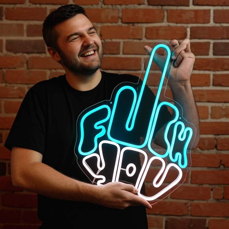 "F**K YOU" Mittelfinger (XL 50cm)