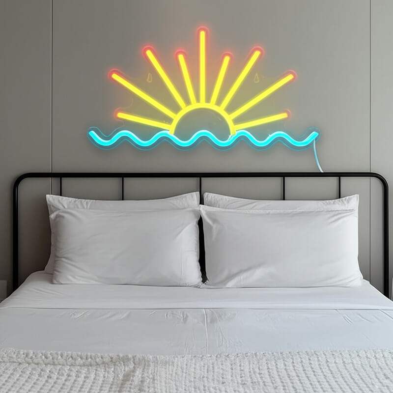 Aufgehende Sonne (50cm) USB - loveledlights - - horizont,licht,meer,sonne,sonnenaufgang,sonnenuntergang,wasser
