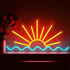 Aufgehende Sonne (50cm) USB - loveledlights - - horizont,licht,meer,sonne,sonnenaufgang,sonnenuntergang,wasser