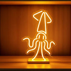 Goldener Tintenfisch (40x25cm) USB - loveledlights - - meeresfrüchte,meerestier,oktopus,seafood