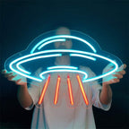 Neon UFO (45x30cm) USB - loveledlights - - alien,fliegende,untertasse