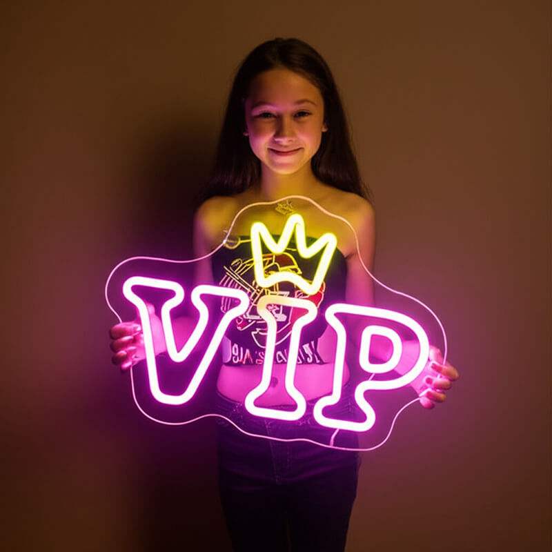 VIP Girl (40x32cm) USB - loveledlights - - girl,mädchen,pink