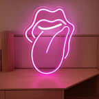 Einfach Frech (XL 50x35cm) USB - loveledlights - - lippen,mund,zunge