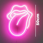 Einfach Frech (XL 50x35cm) USB - loveledlights - - lippen,mund,zunge