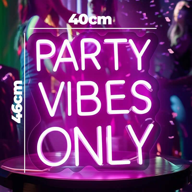 "PARTY VIBES ONLY" (46x40cm) USB