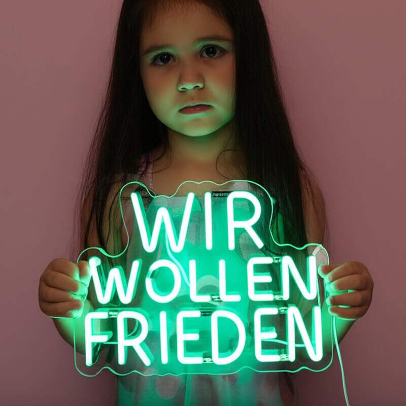 "WIR WOLLEN FRIEDEN" (40cm) USB