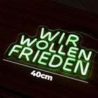 "WIR WOLLEN FRIEDEN" (40cm) USB