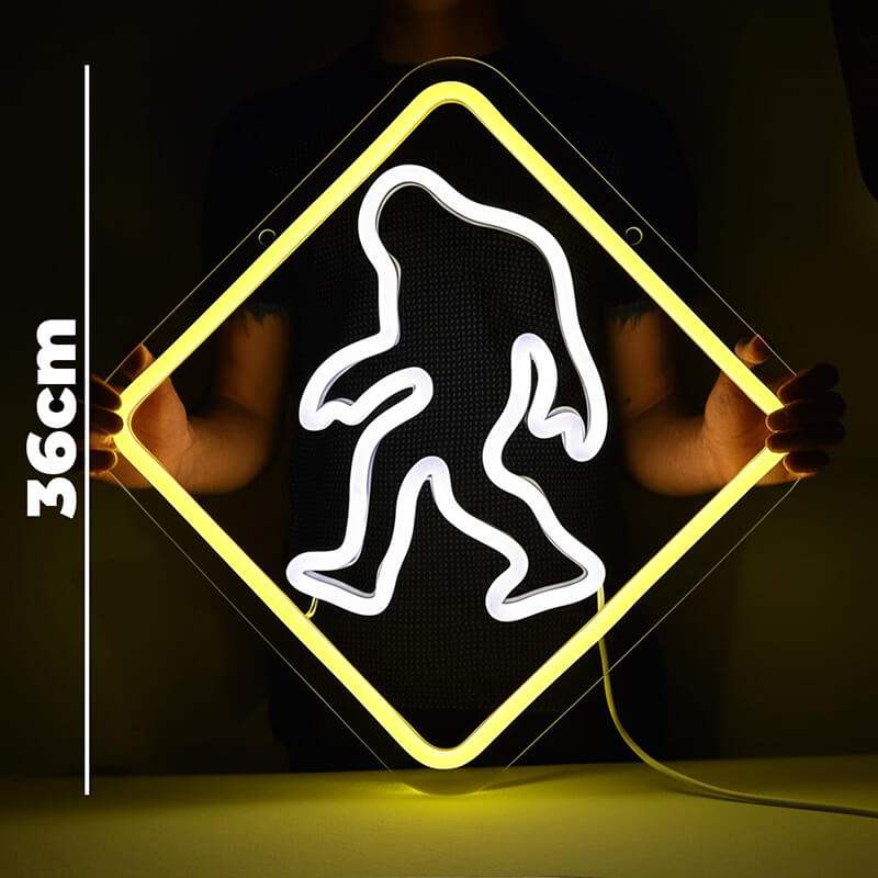 Achtung! YETI (36x36cm) USB - loveledlights - - 