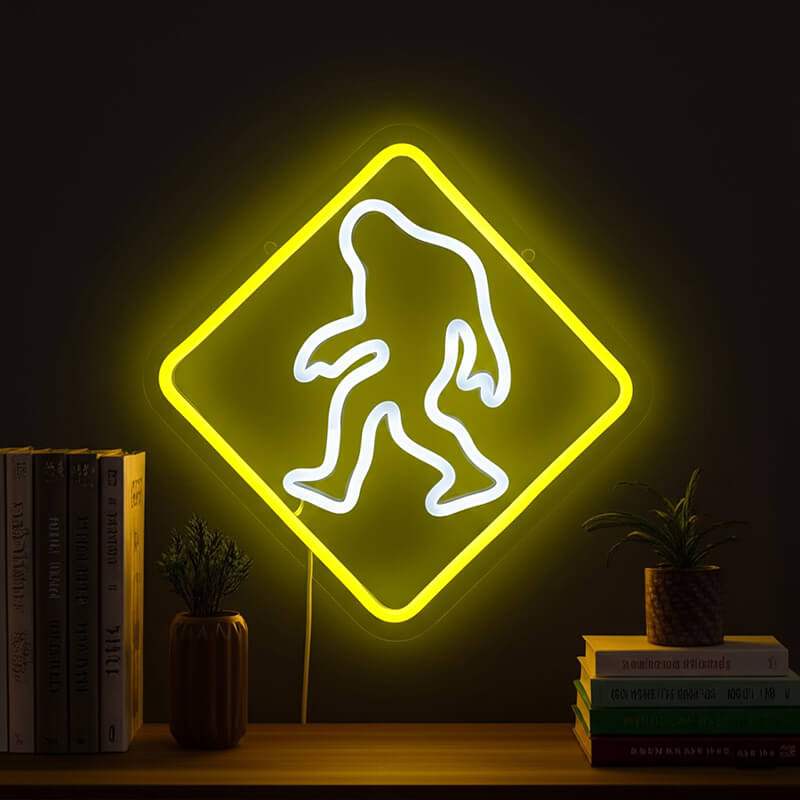 Achtung! YETI (36x36cm) USB - loveledlights - - 