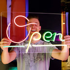 "Open" Infotafel (42x22cm) USB