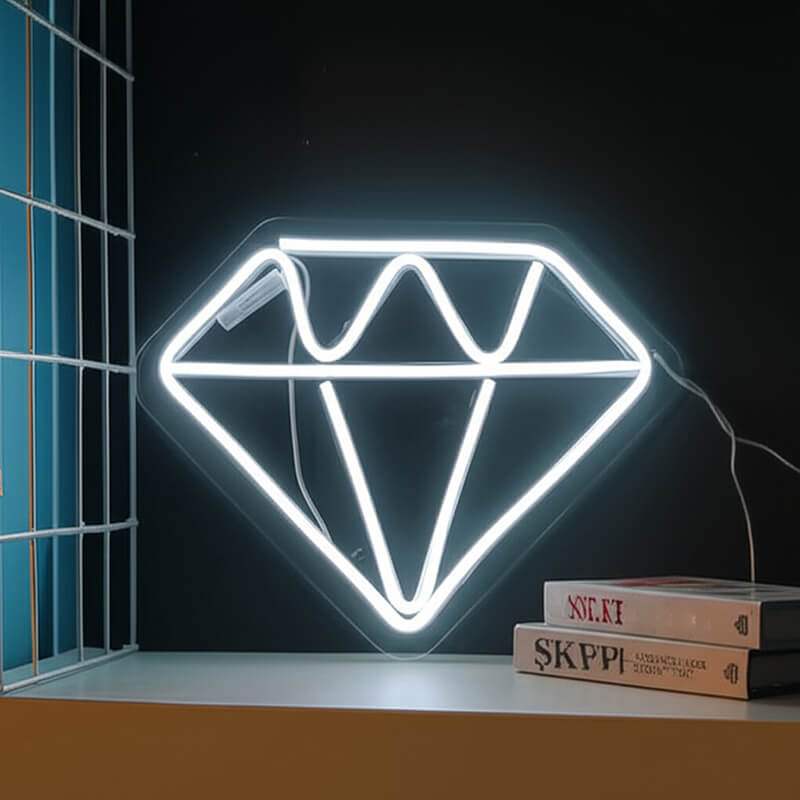 Diamant (35x28cm) USB - loveledlights - LED-Schild - 