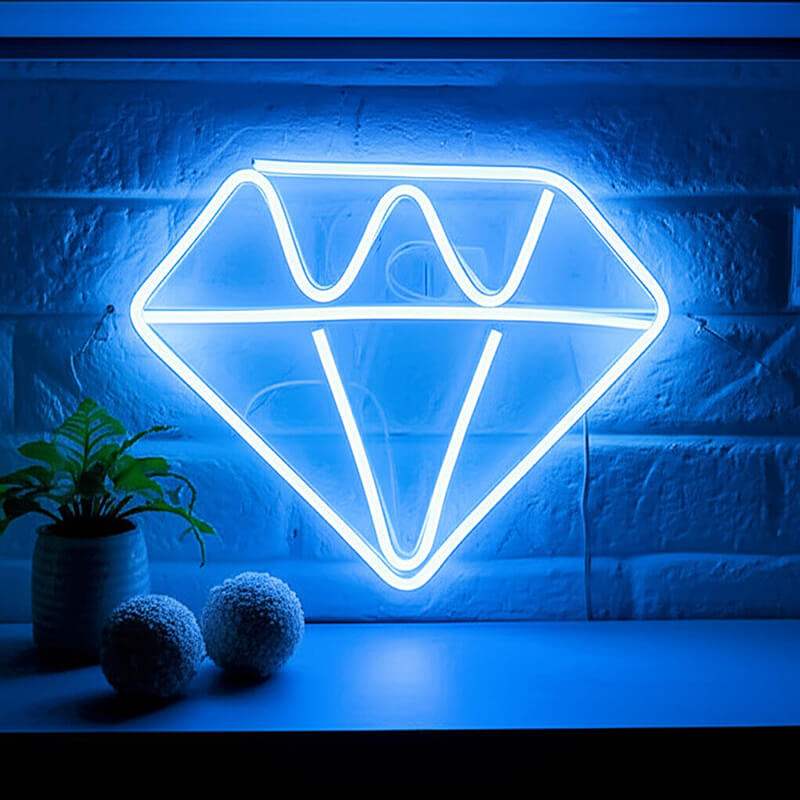 Diamant (35x28cm) USB - loveledlights - LED-Schild - 