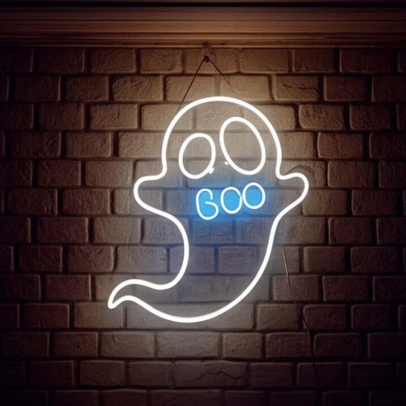 Boo Geist (40x30cm) USB - loveledlights - LED-Schild - 