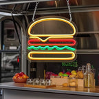 Cheeseburger (35x35cm) USB - loveledlights - LED-Schild - 