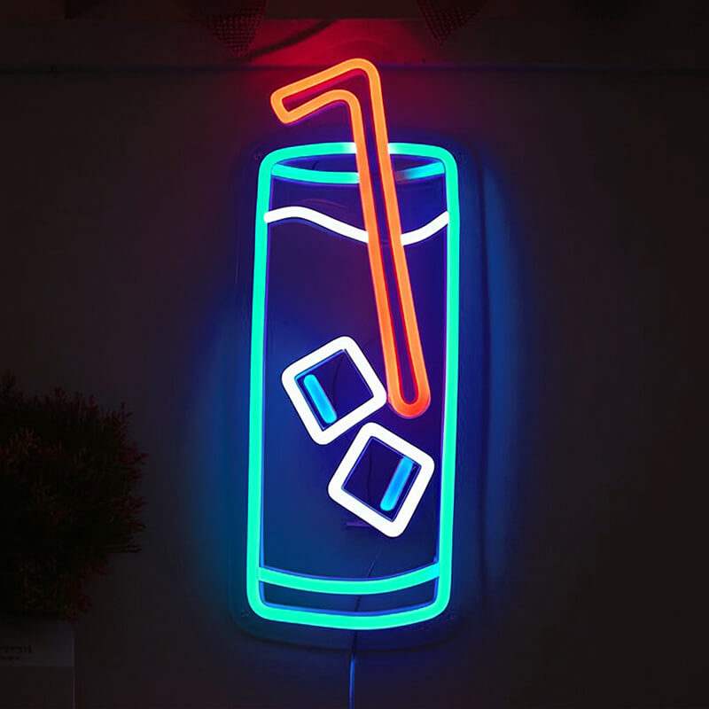 Cocktailglas (50x19cm) USB - loveledlights - LED-Schild - 
