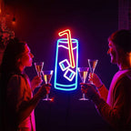 Cocktailglas (50x19cm) USB - loveledlights - LED-Schild - 