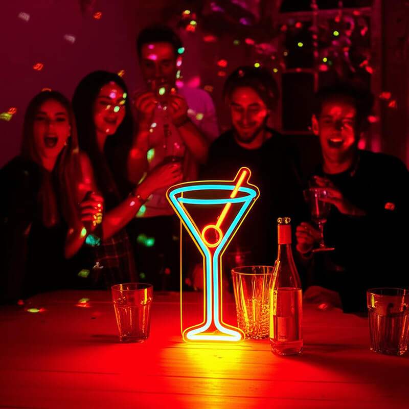 Cocktail (42x23cm) USB - loveledlights - LED-Schild - 
