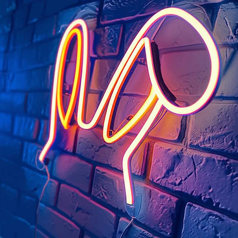 Hasenohren (33x33cm) USB - loveledlights - LED-Schild - 