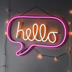 Hello Blase (43x32cm) USB - loveledlights - LED-Schild - hallo