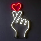 Herzeichen (37x22cm) USB - loveledlights - LED-Schild - 