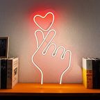 Herzeichen (37x22cm) USB - loveledlights - LED-Schild - 