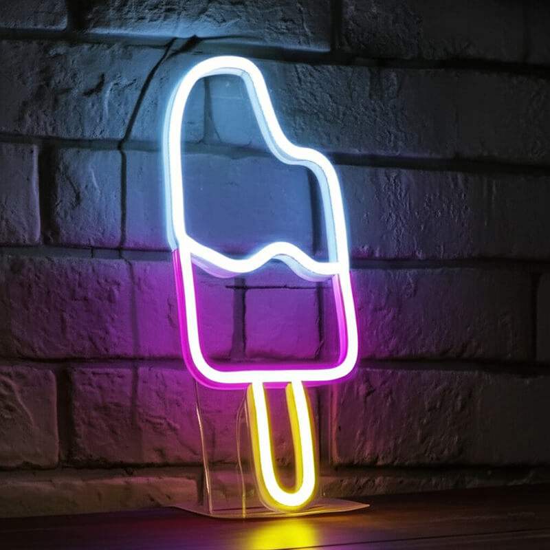Eis am Stiel (30x15cm) USB - loveledlights - LED-Schild - 