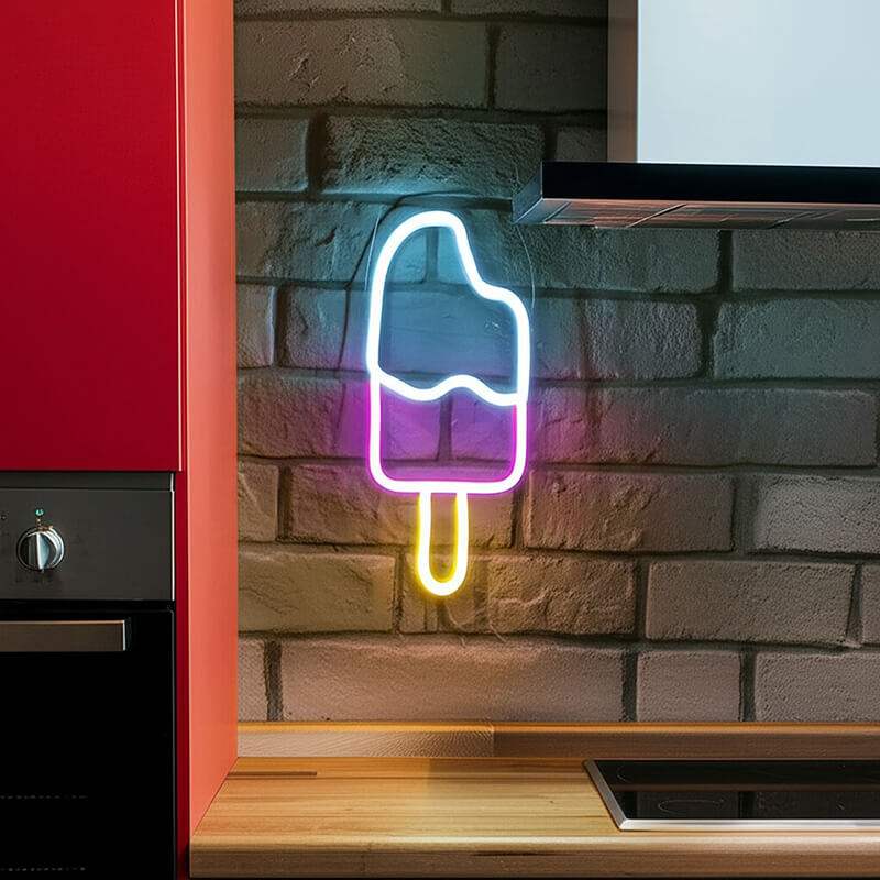 Eis am Stiel (30x15cm) USB - loveledlights - LED-Schild - 