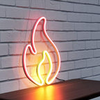 Feuerflamme (31x22cm) USB - loveledlights - LED-Schild - 