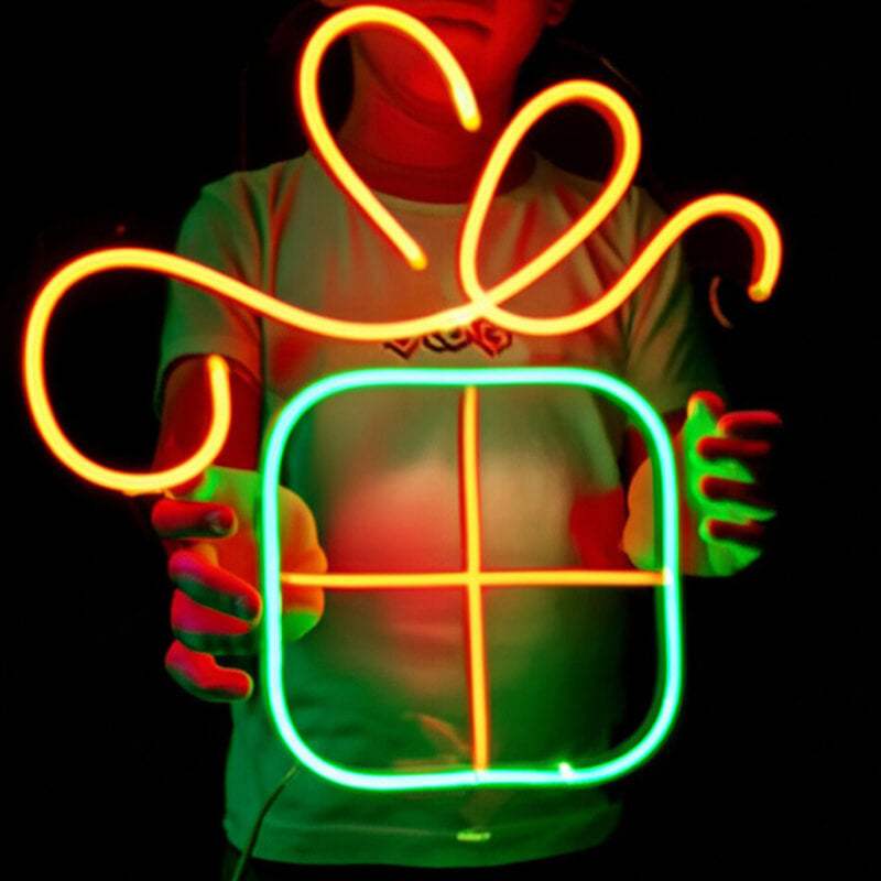 Geschenkbox (35x35cm) USB - loveledlights - LED-Schild - 