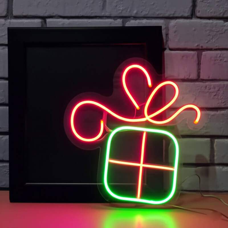 Geschenkbox (35x35cm) USB - loveledlights - LED-Schild - 