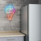 Großes Kugeleis (24x40cm) USB - loveledlights - LED-Schild - 