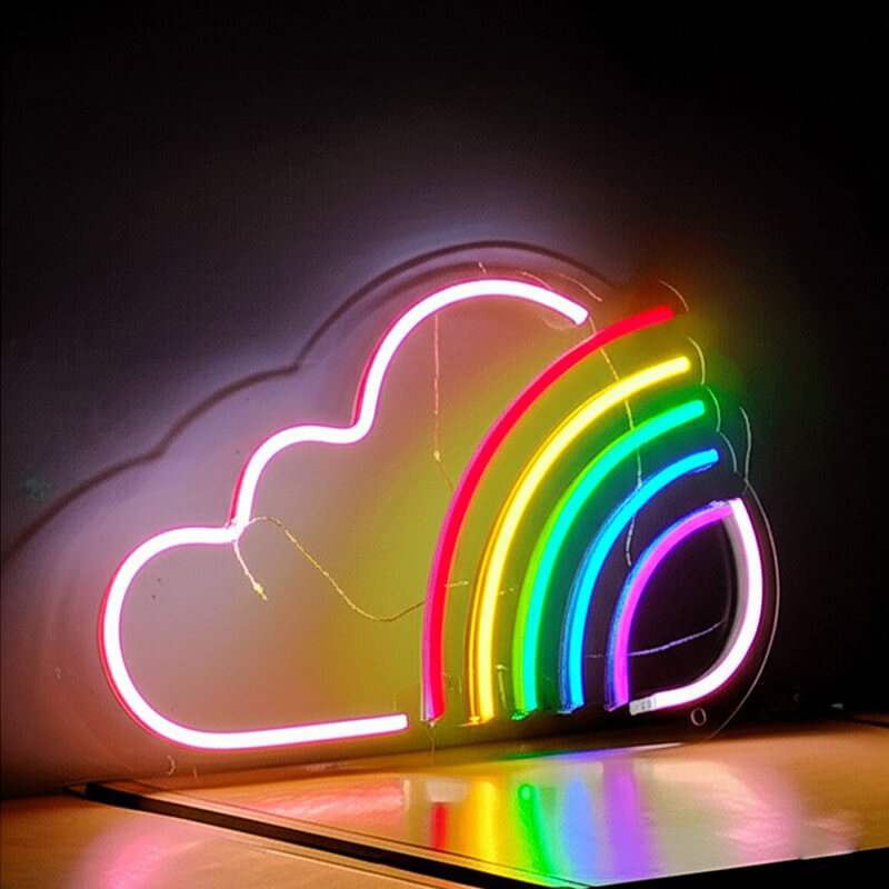Regenbogen (38x24cm) USB - loveledlights - LED-Schild - 
