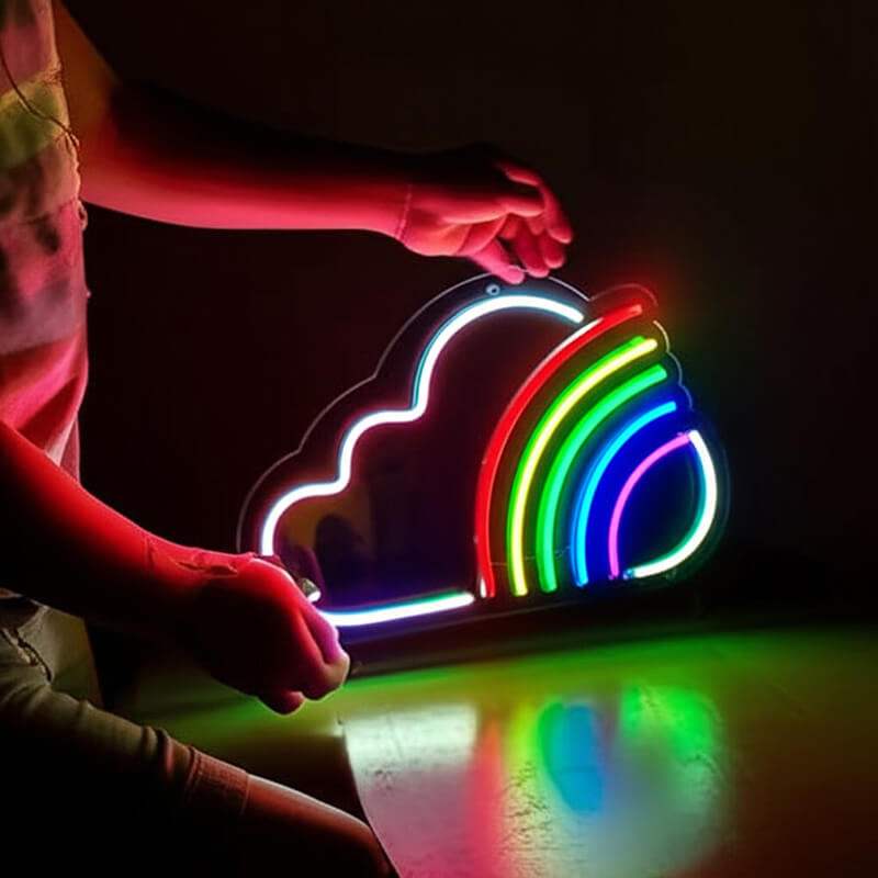 Regenbogen (38x24cm) USB - loveledlights - LED-Schild - 