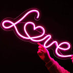 Pink Love (43x22cm) USB - loveledlights - LED-Schild - 
