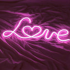 Pink Love (43x22cm) USB - loveledlights - LED-Schild - 