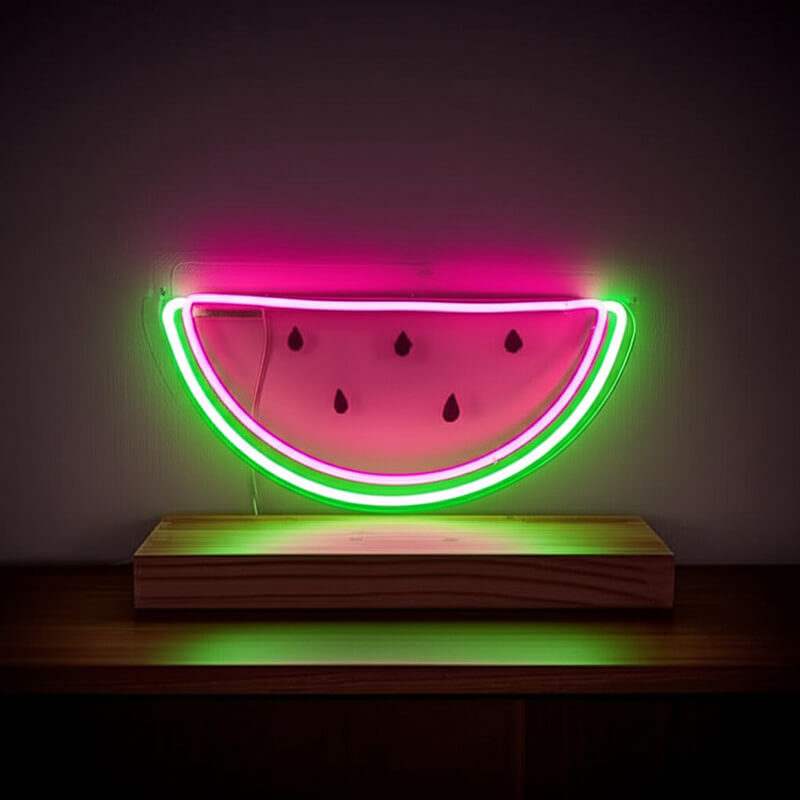 Wassermelone (35x20cm) USB - loveledlights - LED-Schild - melone