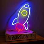 Kleine Rakete (40x25cm) USB - loveledlights - LED-Schild - 