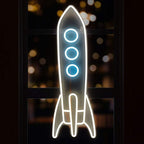 Weltraum Rakete (50x33cm) USB - loveledlights - LED-Schild - 