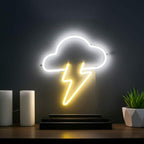Wolkenblitz (35x35cm) USB - loveledlights - LED-Schild - 