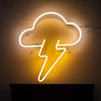 Wolkenblitz (35x35cm) USB - loveledlights - LED-Schild - 