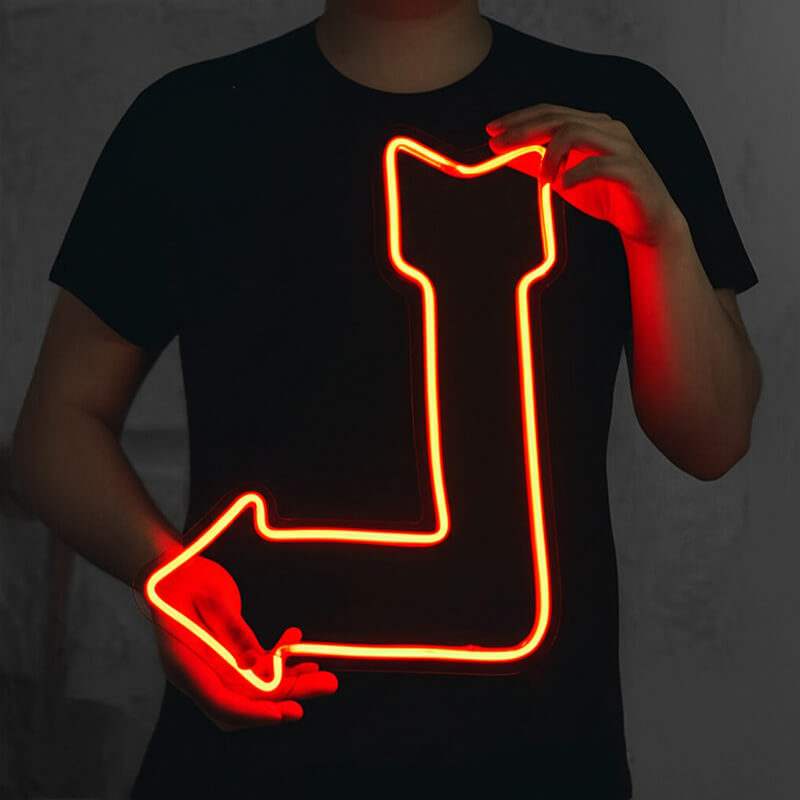 Richtungspfeil (45x45cm) USB - loveledlights - LED-Schild - 