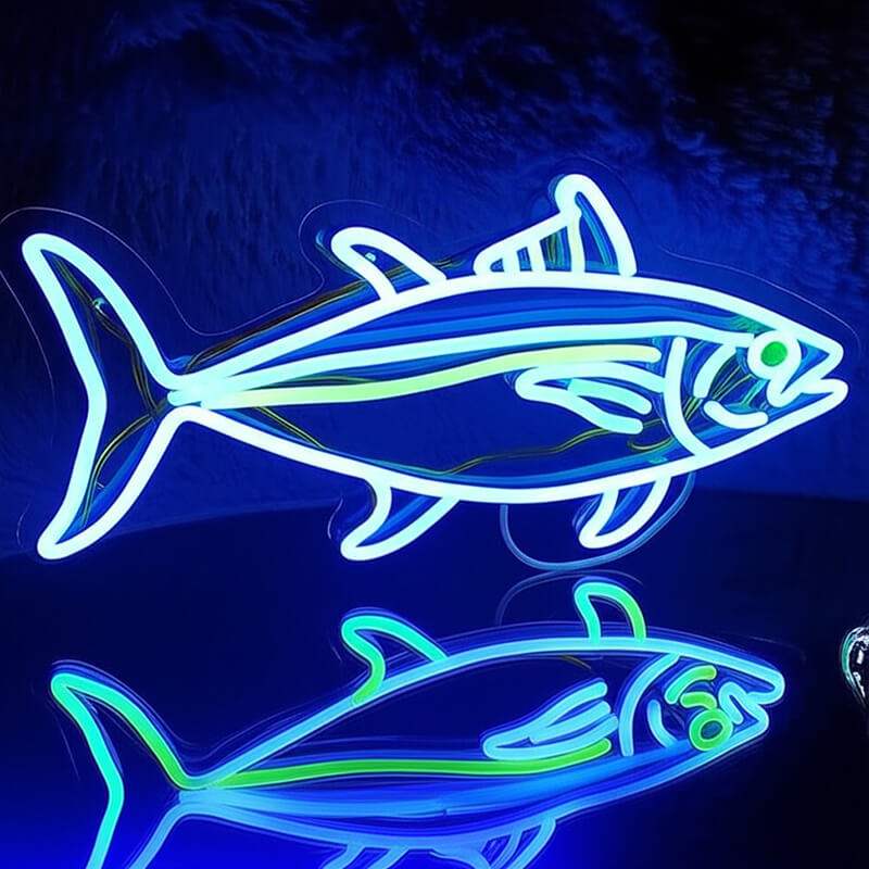Tunfisch LED Wanddeko – Geschenkidee für Seefahrer und Fischer