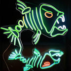 Piranha (40x32cm) USB - loveledlights - - 