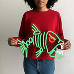 Piranha (40x32cm) USB - loveledlights - - 